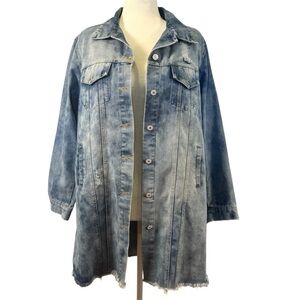 Before You women’s jean button up jacket, size M, NWT